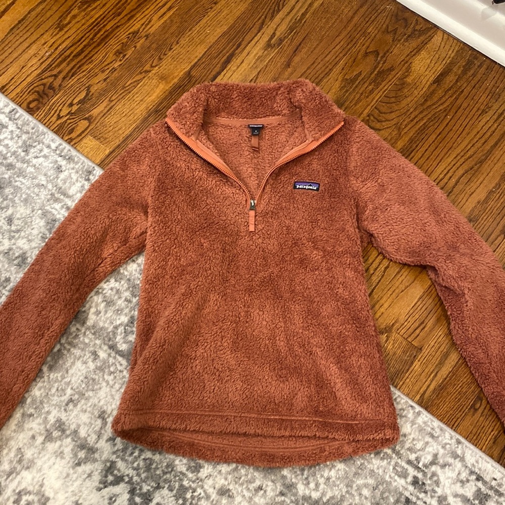 Patagonia Los Gatos Fuzzy Pullover Medium Burnt Orange